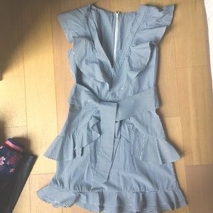 Parker One of Kind Poplin Tie Waist Dress